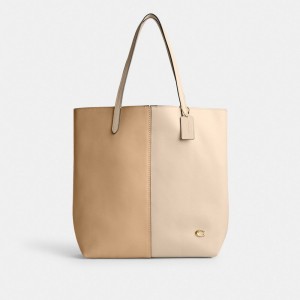 Coach North Tote In Colorblock Beyaz Renkli | COH865078