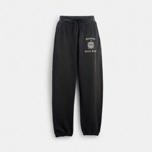 Coach Vintage Pull On Joggers Siyah | COH866947