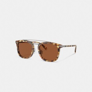 Coach Wrap Around Hangtag Browbar Sunglasses Turuncu | COH867086